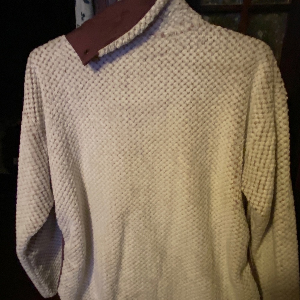 Large , purple and cream, St. John Bay, Sweater